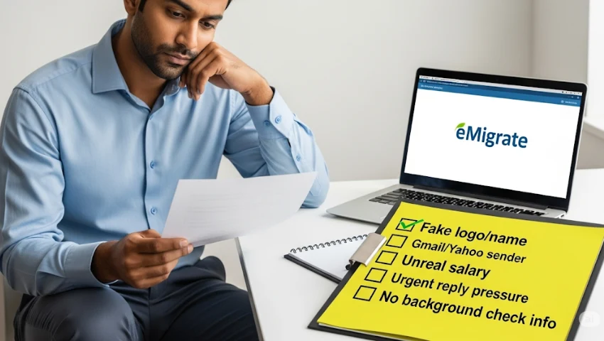 Check emigration process online India